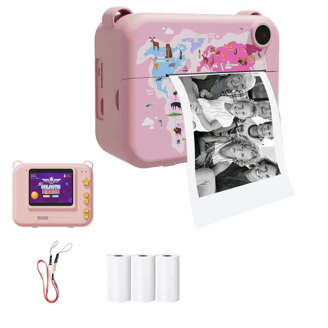 Digital Kids Camera with Instant Thermal Print, Photo and Video Recorder, Educational Toy