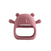 Baby Teether Gloves - Cartoon Bear Silicone Teething Gloves, Dental Care for Gums, Anti-Eating Molar Stick, BPA-Free Baby Accessory