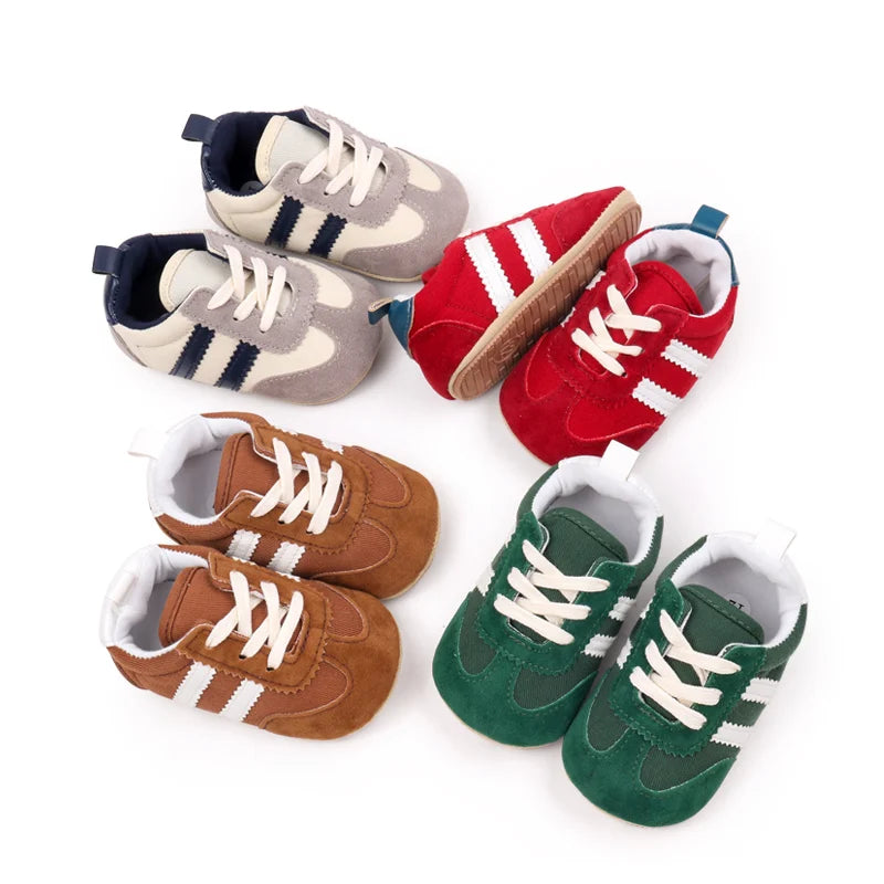 Hot Selling Baby Casual Sports Shoes Spring and Autumn Girls and Boys PVC Sole Anti-Slip Prewalker Shoes BLS4034