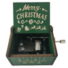 Retro Hand Crank Wooden Music Box Elegant Desktop Musical Box Kids Birthday Festival Gift Vintage Home Craft Ornament