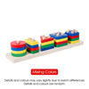 Montessori Wooden Shape Sorting & Stacking Toy for Toddlers (Ages 3-6) – Educational Color & Geometry Puzzle Preschool Gift