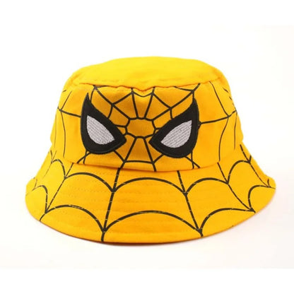 Kids Spider Cartoon Bucket Hat - Sun Fisherman Cap for Boys & Girls, Ages 2-7, One Size (52–53 cm / 20.5–20.9 in)