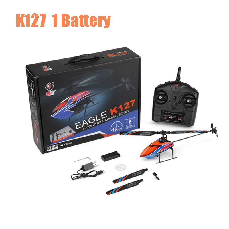 WLtoys K127 RC Helicopter – V911S 2.4G Radio Control with 6-Axis Gyroscope for Kids