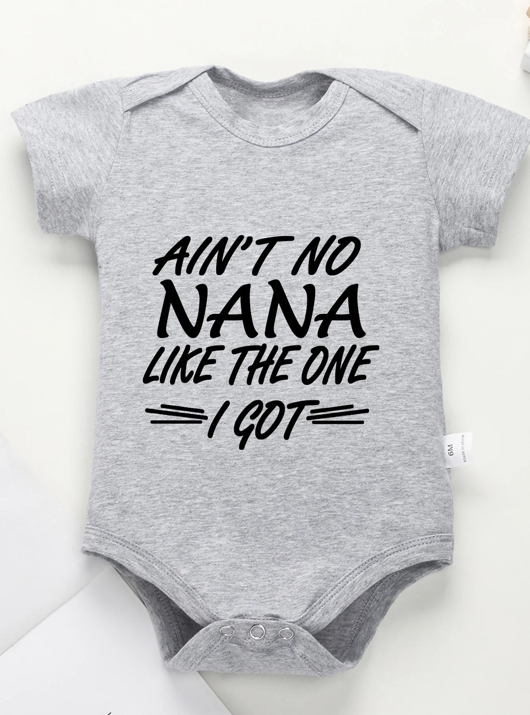 “Ain’t No Nana Like the One I Got” – Cute Baby Bodysuit, Short-Sleeve Infant Romper for Boys & Girls, Adorable Toddler Outfit