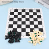 Plastic Chess Pieces with 35 cm (13.78 in) Chessboard Medieval Chess Set 65 mm Games