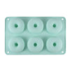 6-Hole Silicone Donut Mold Non-Stick Heat Resistant Baking Pan for Muffins and Pastries