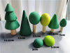 Wooden Montessori Rainbow Stacking Bridge with Cars and Trees