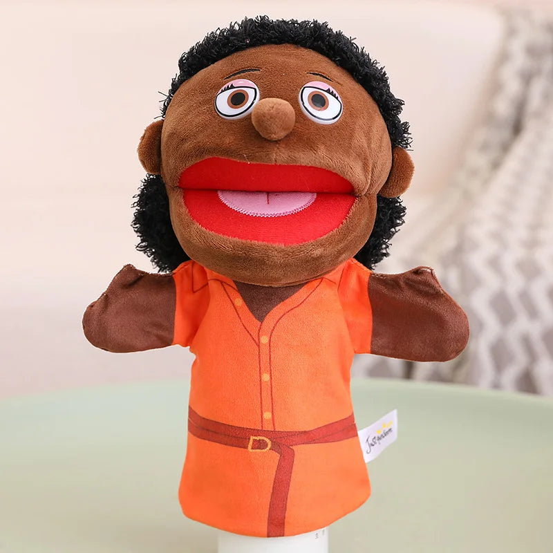 28-33cm Kids Plush Finger and Hand Puppets, Role Play Bedtime Story Toys for Boys and Girls