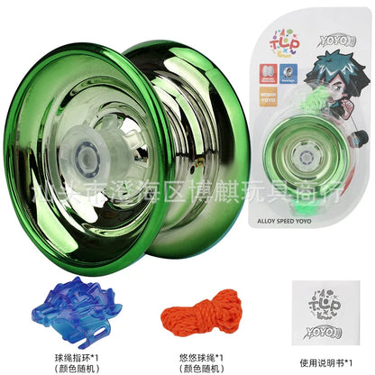 Professional Aluminum Metal Yoyo - Beginner-Friendly Yo-Yo for Kids and Adults with Accessories