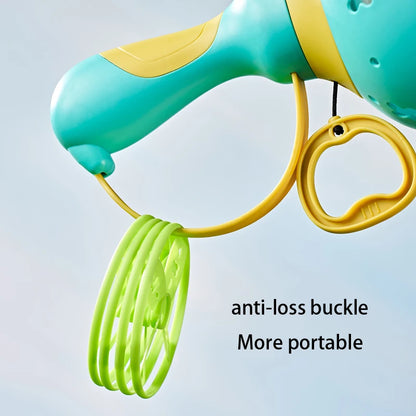 Pull-String Flying Saucer Launcher with 6 Flying Discs – Kids Outdoor Throw & Catch Toy, 23 x 14 cm (9.06 x 5.51 in), Ages 3–12