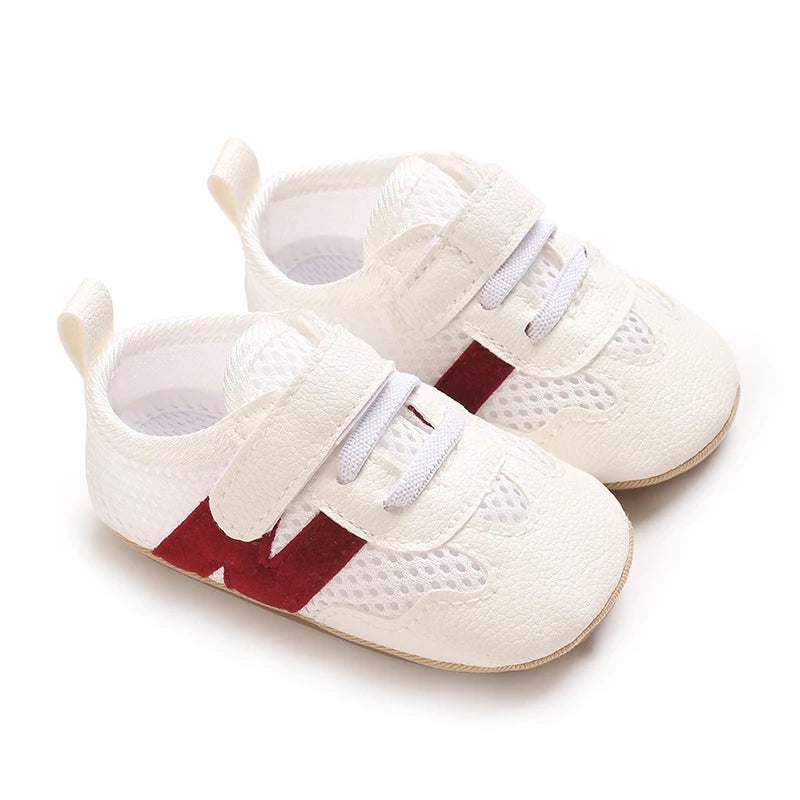 Newborn Baby Classic Sneakers – Anti-Slip Casual Shoes for Boys & Girls, 0-18 Months