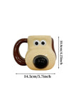 520ml (17.6 fl oz) Dog Paw Ceramic Mug – Large Cartoon Coffee Cup with Handle for Home & Office, Kids-Friendly