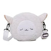 Kawaii Japanese Cartoon Plush Crossbody Bag for Women - Small Bear Phone Purse Cute Shoulder Sling