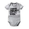 Popular "Mom+Dad=Me" Baby Romper – 100% Cotton Summer Onesie, Newborn Baby Clothes, Unisex Crawling Clothes, Comfortable and Cute