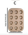 Cupcake Pan Muffin Tray Non-Stick Carbon Steel Bakeware 6/12 Cavity Mold
