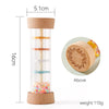 Montessori Rainbow Rain Stick Hourglass Rattle, Musical Sensory and Educational Baby Toy, Ideal Baby Gift