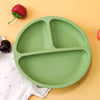 TYRY.HU 100% Silicone Baby Feeding Tray – Compartmentalized Meal Tray with Suction Cup for Secure Attachment to Table