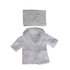 Baby Photography Props Baby Hooded Robe with Belt Bathrobes Bath Towel Cucumber Slipper Set Creative Photo Outfit for 0-3 Months