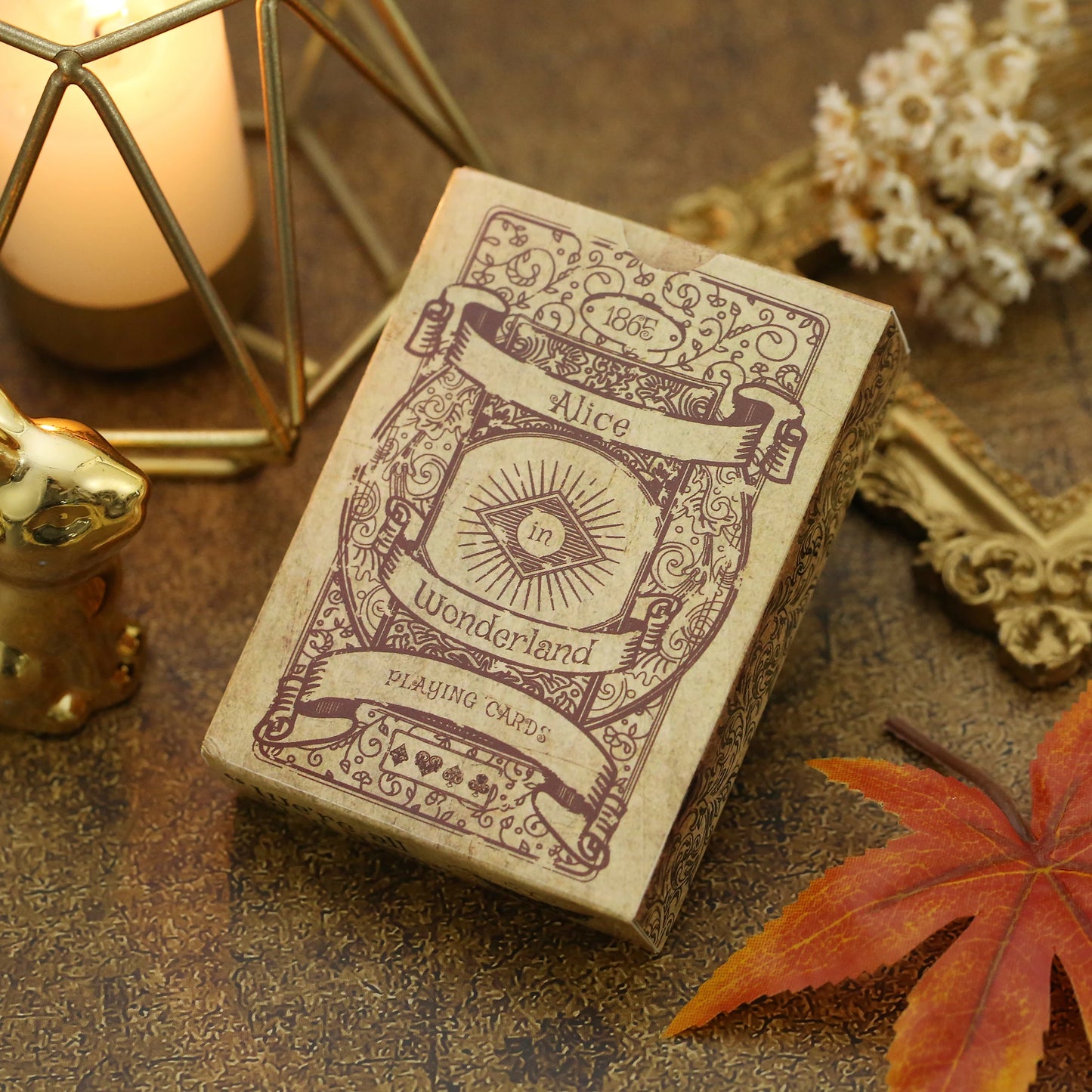 1Set Vintage Style Playing Cards - Alice in Wonderland Poker Deck - Retro Board Game - Never Opened
