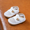 Baby Girls’ & Boys’ Sandals – Summer Infant Anti-Collision Toddler Shoes, Soft Bottom Genuine Leather Beach Sandals for Kids