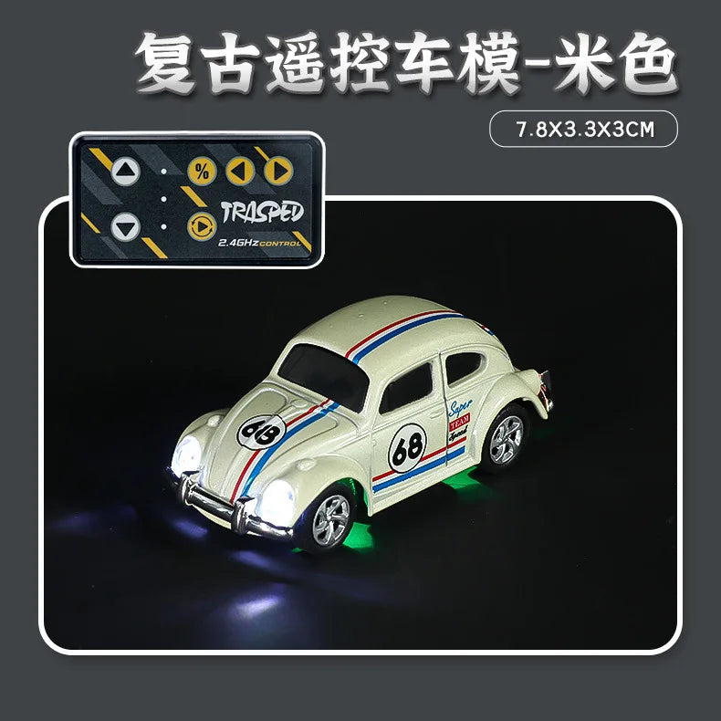 Wireless Mini Beetle Alloy RC Car with Mobile Phone Control
