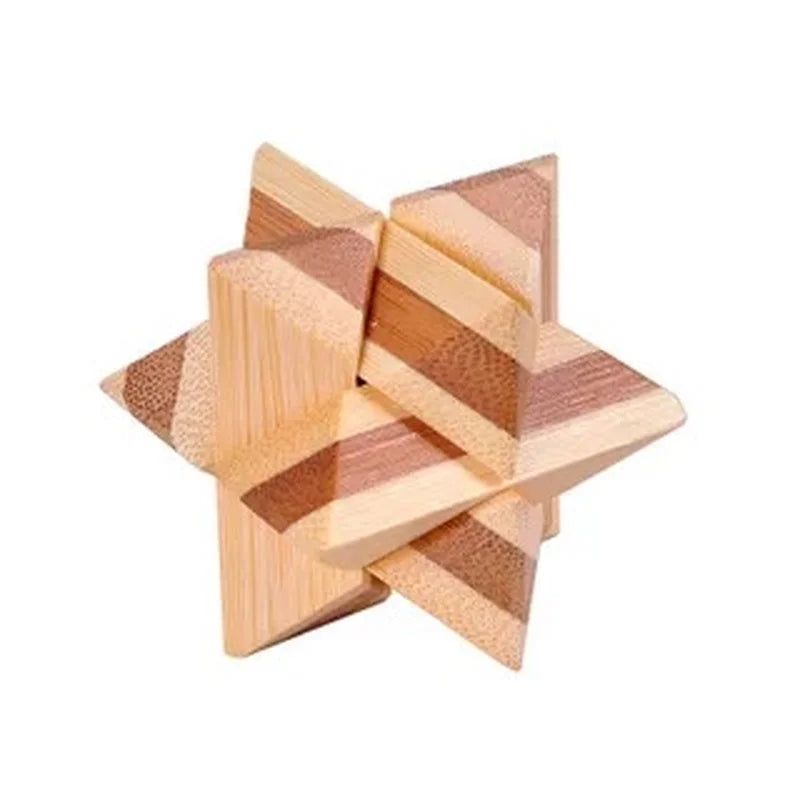 Kong Ming Lock 3D Wooden Brain Teaser Puzzle Interlocking Burr IQ Game for Adults & Kids – view 13