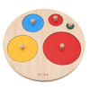 Montessori Wooden Geometric Shape Sorting Puzzle - Colorful Educational Toy for Toddlers & Preschoolers