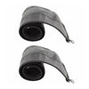 Universal Stroller Armrest Covers PU Leather Zipper Pram Handle Protector - 1 or 2-Pack (55 x 12 cm / 21.7 x 4.7 in)