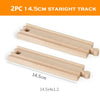 1-Piece Wooden Train Track Accessory – Compatible Railway Piece for Kids Wooden Train Sets, Educational Toy
