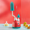 360 Degree Rotation Silicone Bottle Brush Set, Baby Bottle Cleaner, Food Grade Pacifier & Nipple Cleaning Brushes, BPA Free