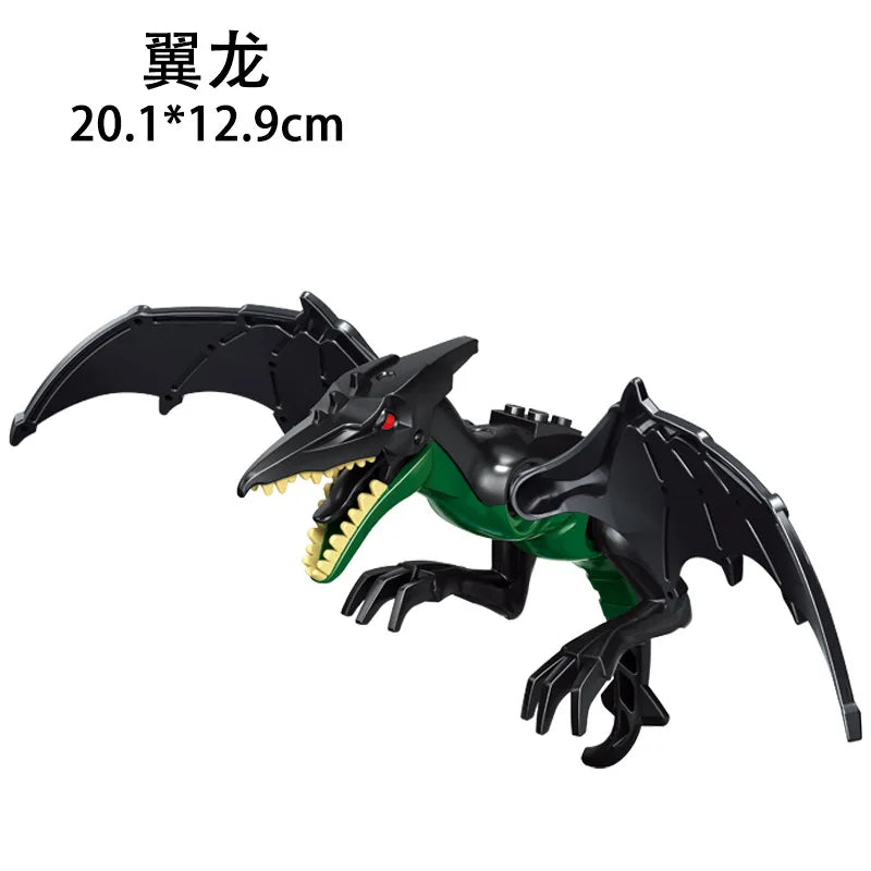 Jurassic World 3 Brutal Raptor Building Blocks – Tyrannosaurus, Indominus, and I-Rex Dinosaur Toy for Kids