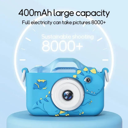 Digital Kids Mini Camera with 1080P HD, 8x Zoom, Dual Lens, Outdoor Photography Toy, Birthday Gift for Boys and Girls
