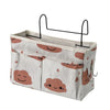 Large Capacity No-Punch Bedside Hanging Diaper Organizer - Nursery Storage Caddy for Bed Rail, Crib and Table