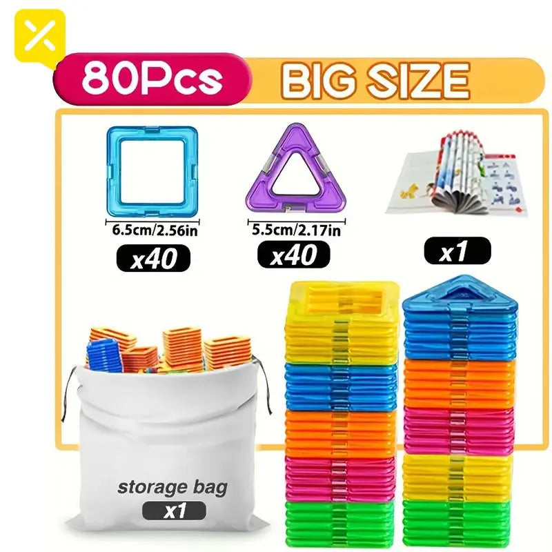 DIY Magnetic Building Blocks Mini and Big Size Construction Set