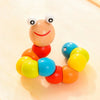 Wooden Twist Caterpillar Toy – Colorful Bead Puzzle for Toddlers, 7.9 in (20 cm)