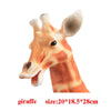 Soft Vinyl Dinosaur Hand Puppet, Rubber Animal Head Toy Glove Gift for Halloween