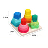 Wooden Montessori Animal Puzzles for Toddlers - Colorful 3D Cartoon Early Learning Educational Toy