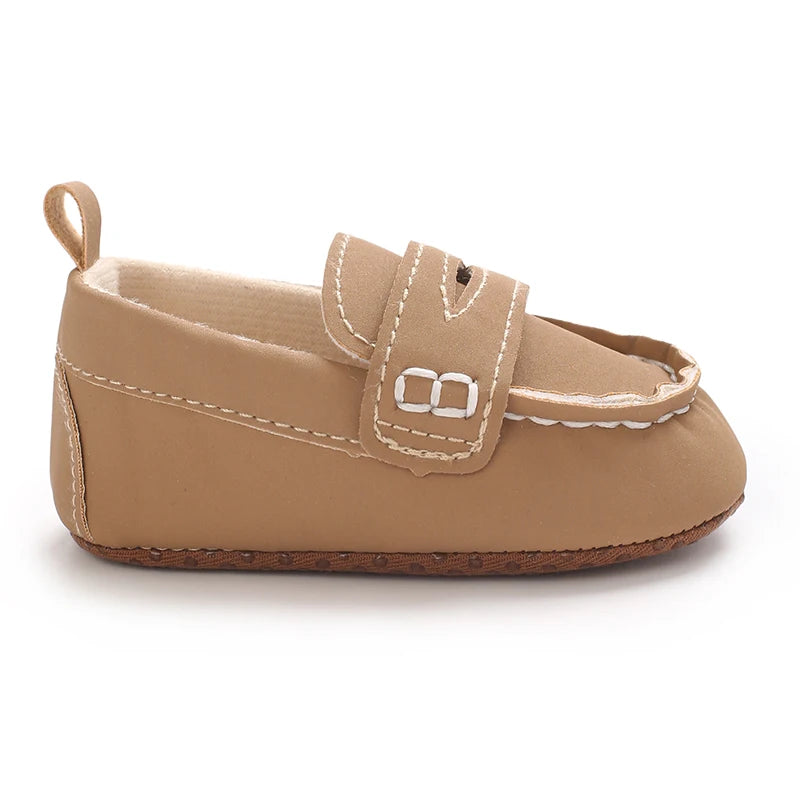 Solid Color Baby Casual Soft Soled Walking Shoes 0-1 Year Old Infants Toddlers Bean Shoes Forefoot Shoes