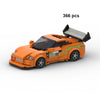 MOC Speed Racing Car Building Blocks Set — Small Studded Sports Car Garage Toy