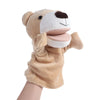 Stuffed Bear and Shark Hand and Finger Puppets, Plush Animal Dolls for Children