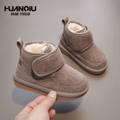 Baby Snow Boots Plush Cotton Winter Shoes for Kids Boys and Girls