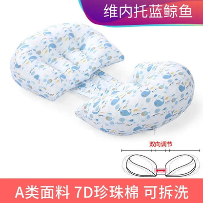 Cotton Waist Maternity Pillow for Pregnant Women - U-Shaped Full Body Pregnancy Pillow & Cushion Pad for Sleeping