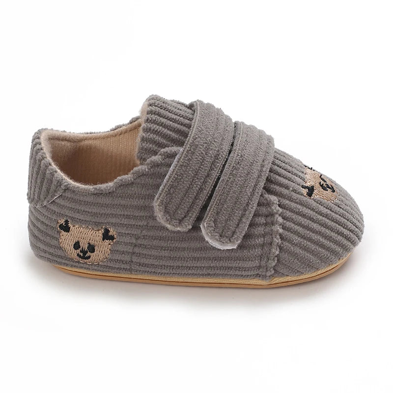 Baby Mid Top Sneakers Classic Solid Color Casual Shoes Non-Slip Rubber Sole Beginner's Children's Shoes