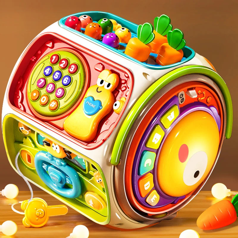Baby Cell Phone Toy Children’s Musical Mobile Speaker with Sound and Light Educational Development Toy for 12-Month-Old Kids Gift