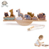 Montessori Wooden Stacking Toys for Baby - Forest House Blocks Sensory Educational Gift