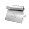 Gold Noodle Cutter Stainless Steel Pastry Dough Cutter with Scale Measurements