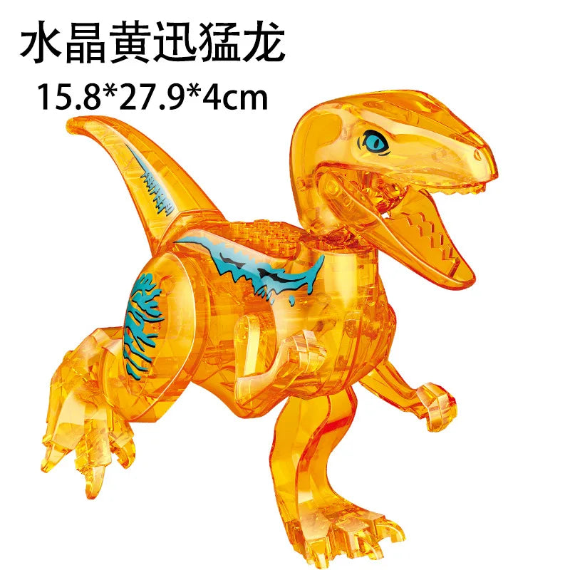 Jurassic World 3 Brutal Raptor Building Blocks – Tyrannosaurus, Indominus, and I-Rex Dinosaur Toy for Kids