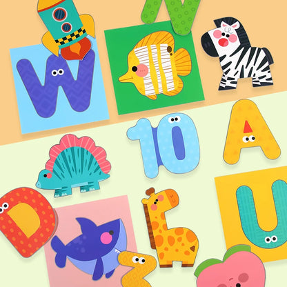 Children’s Craft Toy – Cartoon Animal Origami Paper Cutting Book, Paper Cut Puzzle for Early Learning and Educational Gifts