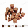 50PCS Brown Tree Stump Building Blocks – City Farm Wooden Accessories Set, DIY Toy Parts for Kids, Birthday Gift