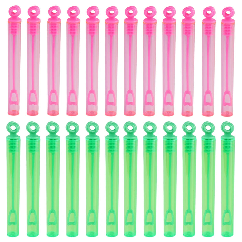 Mini Bubble Wands Party Favors - Assorted 10/24/40-Pack Colorful Round Bubble Soap Bottles & Bubble Stick Sets for Kids, Weddings, Easter